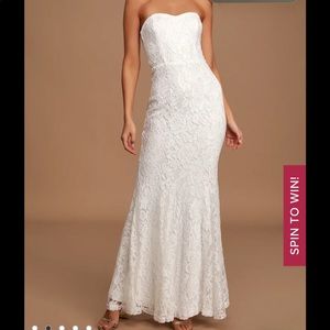 Lulu’s Strapless Mermaid Gown (Wedding)